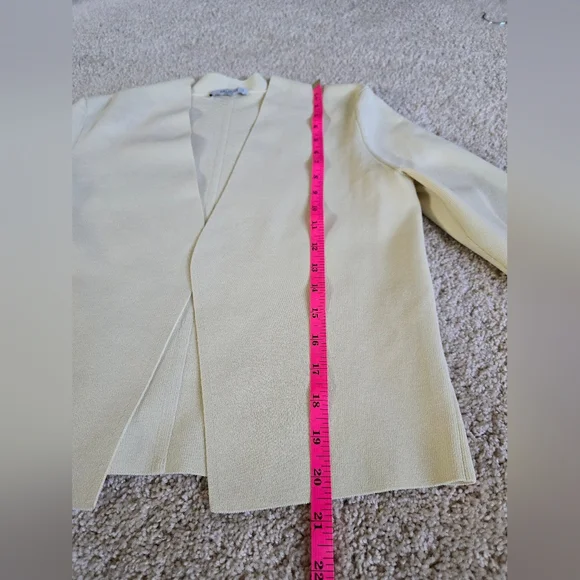 MM Lafleur Cardigan Woolf Blazer Womens Size Small Cream Open Front Jardigan - Picture 5 of 13